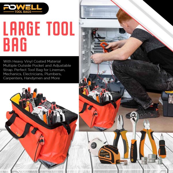 Large Tool Bag Multiple Pockets