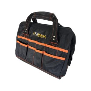 Duffle Tool Bag Organizer Heavy Duty with 14” Wide Mouth and Clear ID Slot