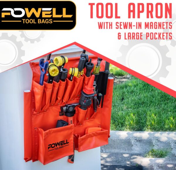 Tool Apron with Magnets, Heavy Duty with Multiple Pockets