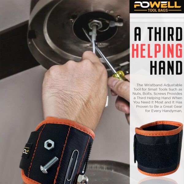 Strong Magnetic Wristband Adjustable tool For Small Tools, Nuts, Bolts, Screws