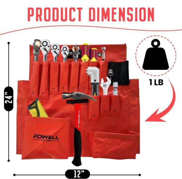 Tool Apron with Magnets, Heavy Duty with Multiple Pockets