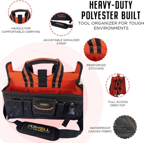 Tool Bag Organizer Heavy Duty with Over 18 Pockets