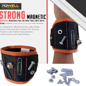 Strong Magnetic Wristband Adjustable tool For Small Tools, Nuts, Bolts, Screws