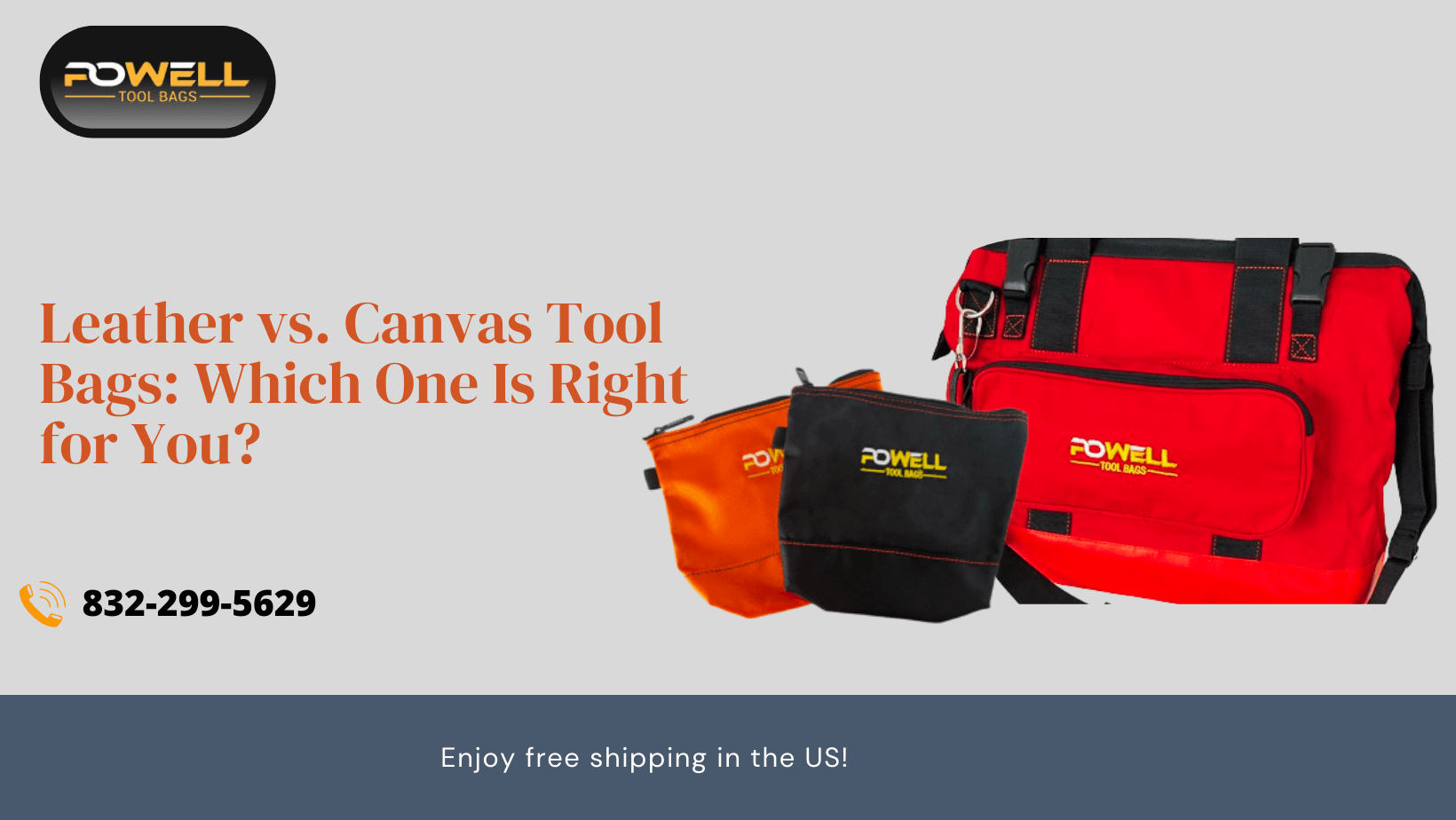 Leather vs. Canvas Tool Bags Which One Is Right for You? Tool Bags